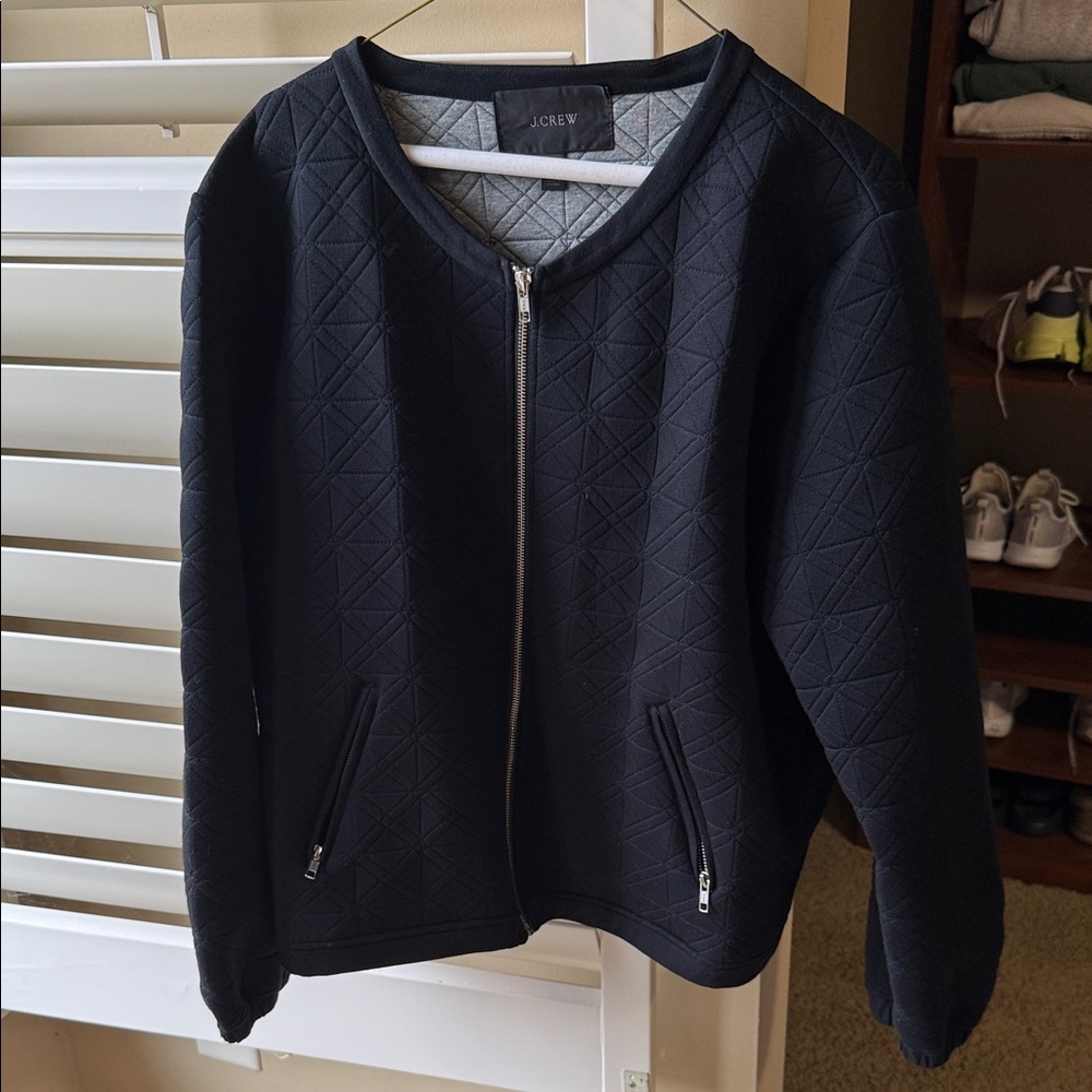 JCrew bomber style quilted jacket